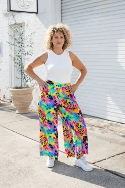 Proud Poppy Clothing Larsa Pants in Messy Mind by Kasey Rainbow Discount