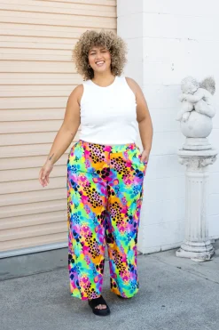 Proud Poppy Clothing Larsa Pants in Messy Mind by Kasey Rainbow Discount