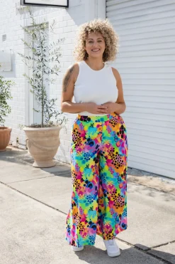 Proud Poppy Clothing Larsa Pants in Messy Mind by Kasey Rainbow Discount
