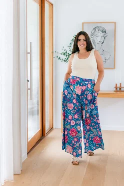 Proud Poppy Clothing Larsa Pants in Paisley Floral PaisleyFloral Hot