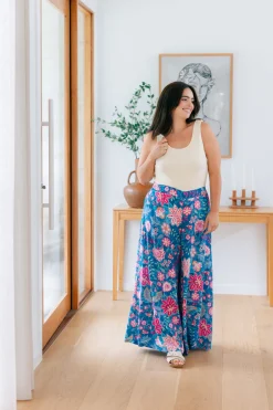 Proud Poppy Clothing Larsa Pants in Paisley Floral PaisleyFloral Hot