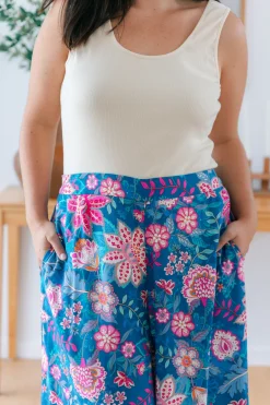 Proud Poppy Clothing Larsa Pants in Paisley Floral PaisleyFloral Hot
