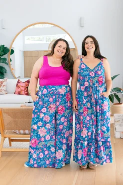 Proud Poppy Clothing Larsa Pants in Paisley Floral PaisleyFloral Hot