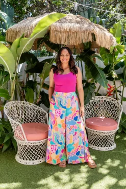 Proud Poppy Clothing Larsa Pants in Peachy Keen by Kasey Rainbow New
