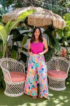 Proud Poppy Clothing Larsa Pants in Peachy Keen by Kasey Rainbow New