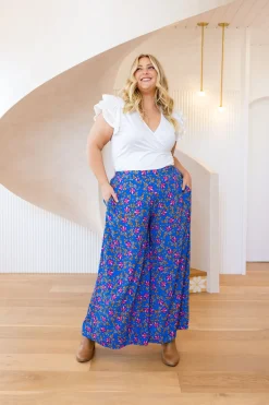 Proud Poppy Clothing Larsa Pants in Winter Blooms WinterBlooms Sale