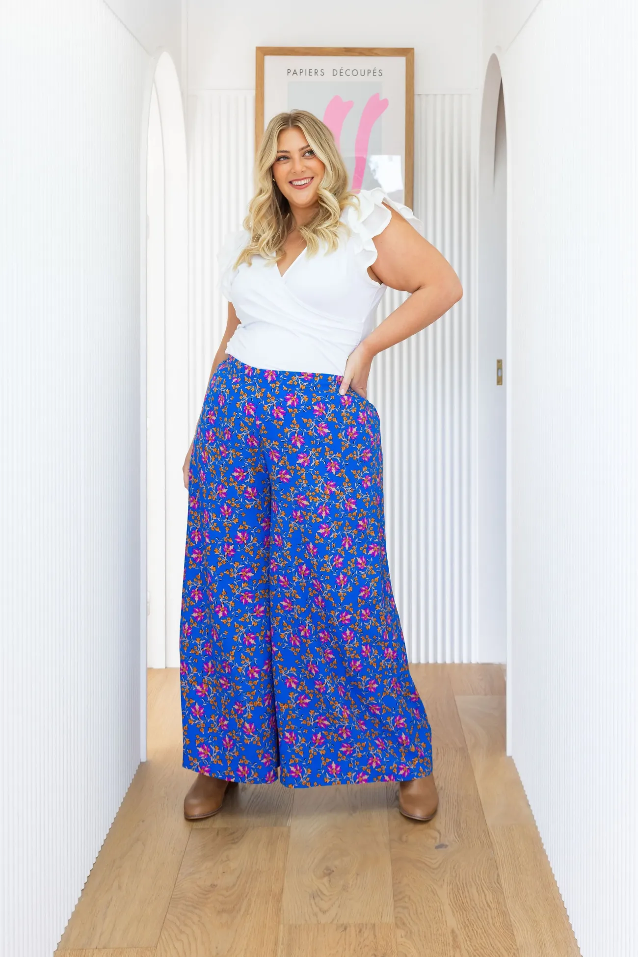 Proud Poppy Clothing Larsa Pants in Winter Blooms WinterBlooms Sale