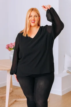 Proud Poppy Clothing Layla Long Sleeved Top in Black Best