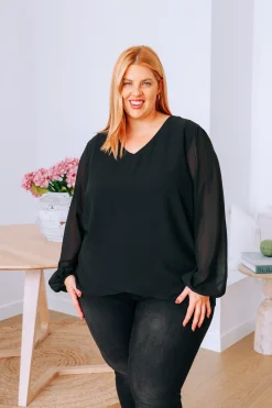Proud Poppy Clothing Layla Long Sleeved Top in Black Best