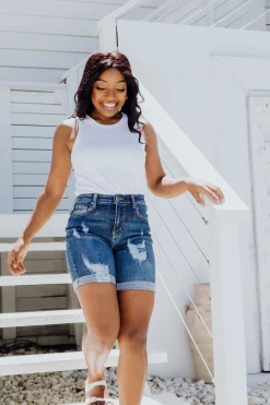 Proud Poppy Clothing Layni Denim Shorts Outlet