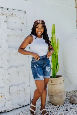 Proud Poppy Clothing Layni Denim Shorts Outlet
