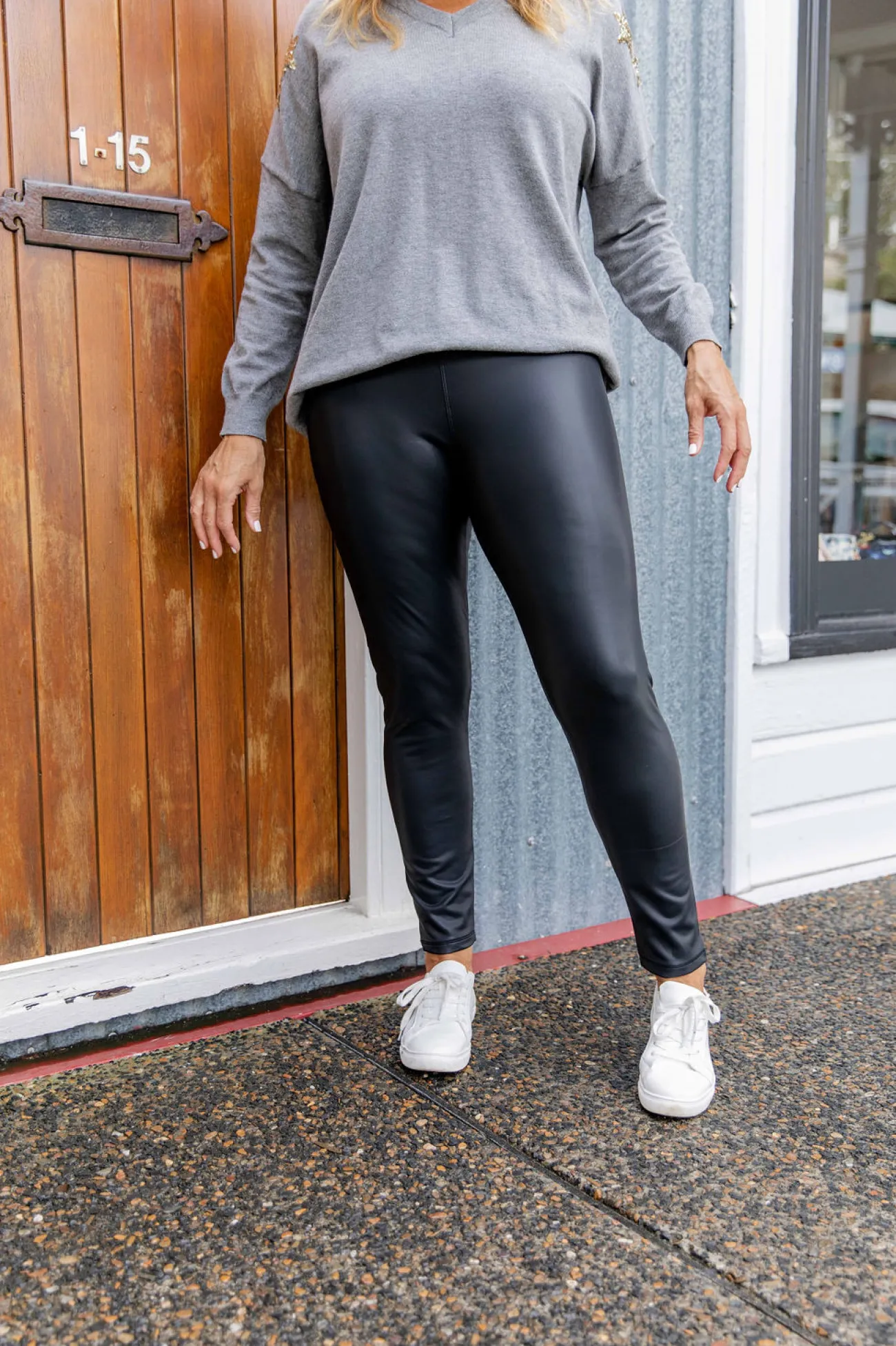 Proud Poppy Clothing Leigh Wet Look Leggings Discount