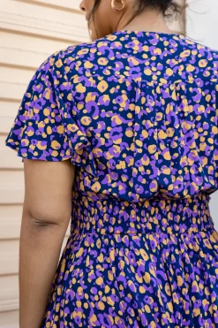 Proud Poppy Clothing Lina Dress in Purple Leopard PurpleLeopard Fashion