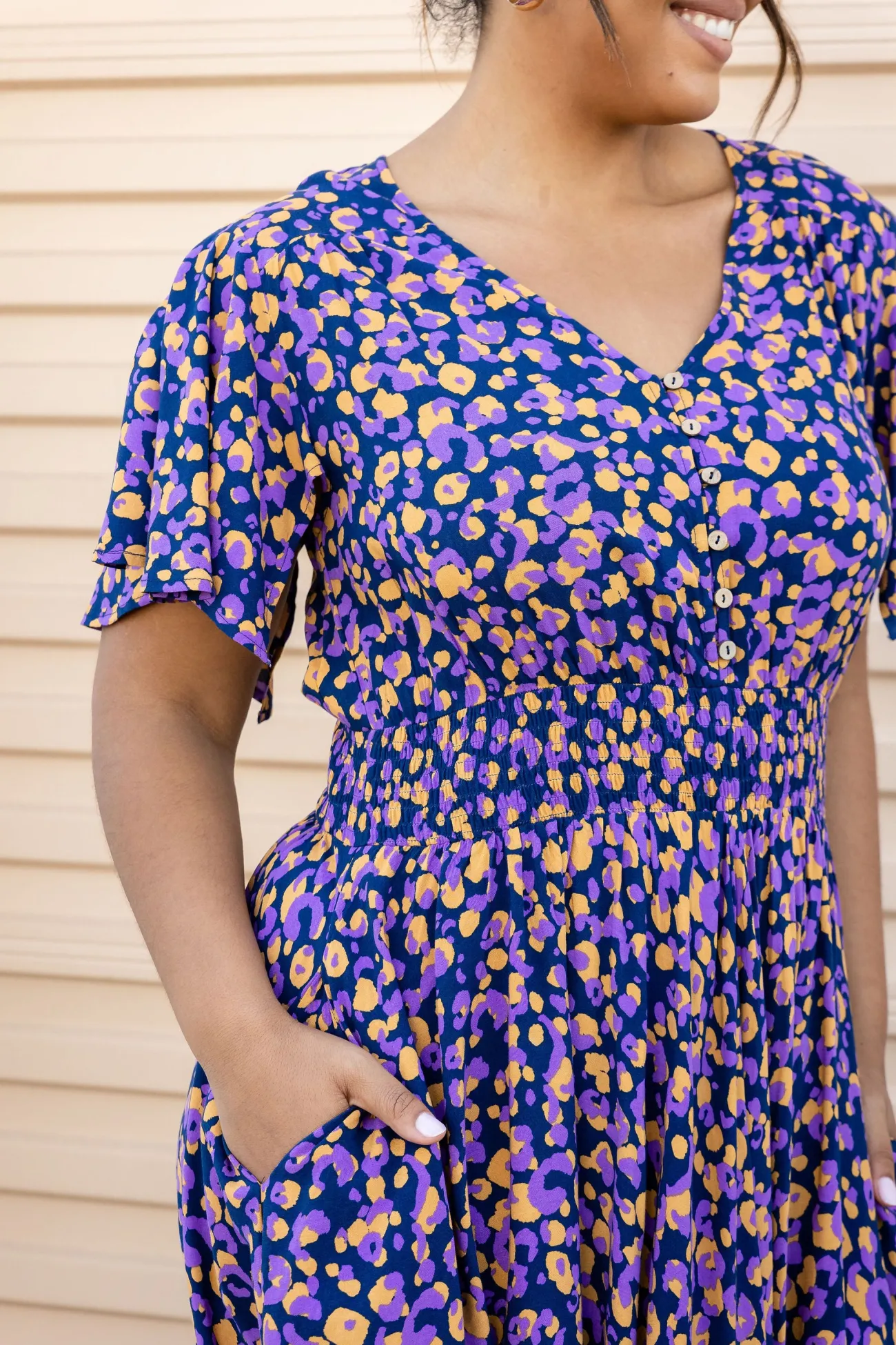 Proud Poppy Clothing Lina Dress in Purple Leopard PurpleLeopard Fashion