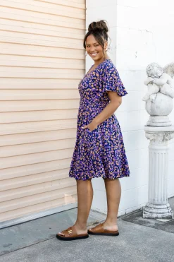 Proud Poppy Clothing Lina Dress in Purple Leopard PurpleLeopard Fashion