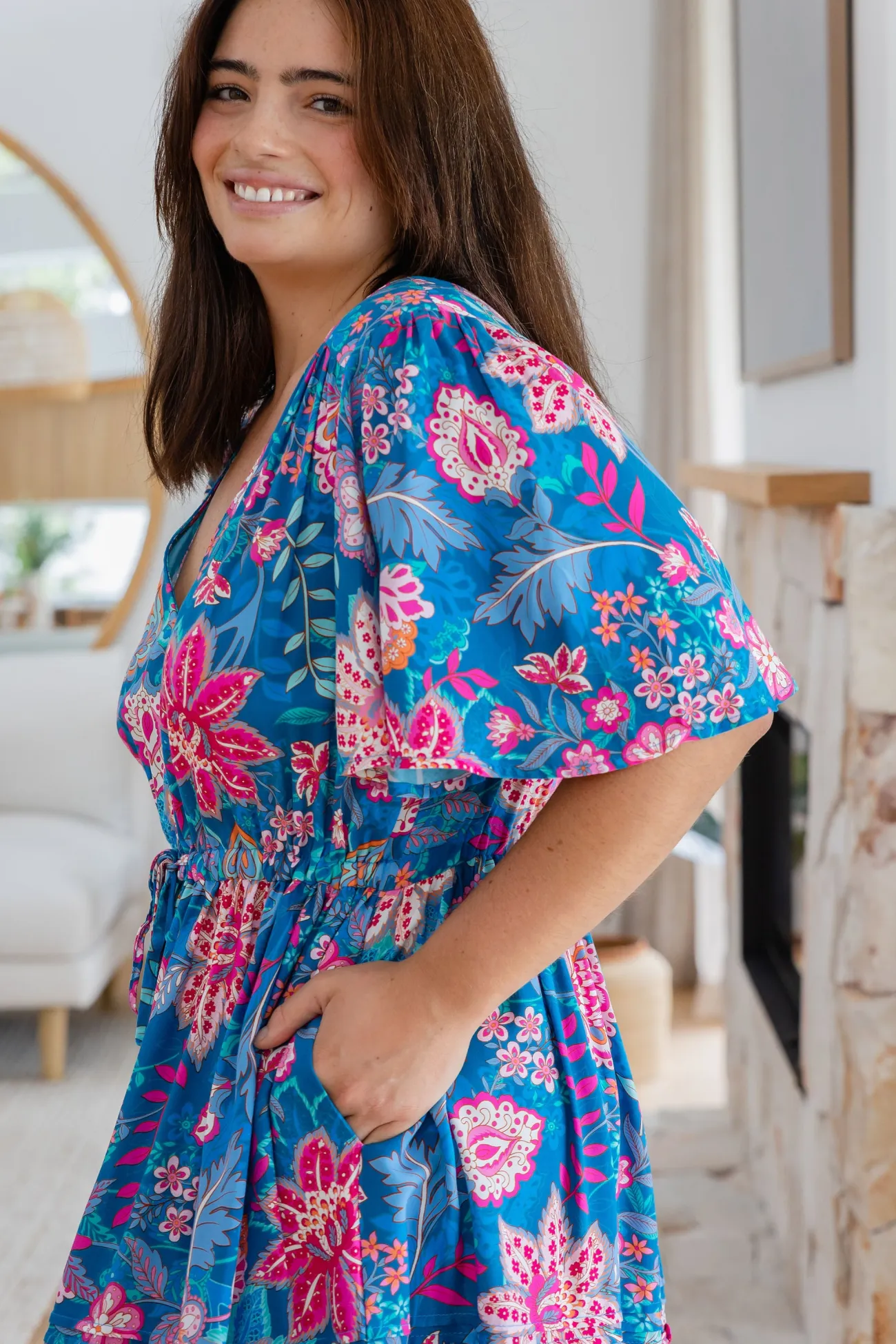 Proud Poppy Clothing Lisa Dress in Paisley Floral PaisleyFloral New