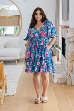 Proud Poppy Clothing Lisa Dress in Paisley Floral PaisleyFloral New
