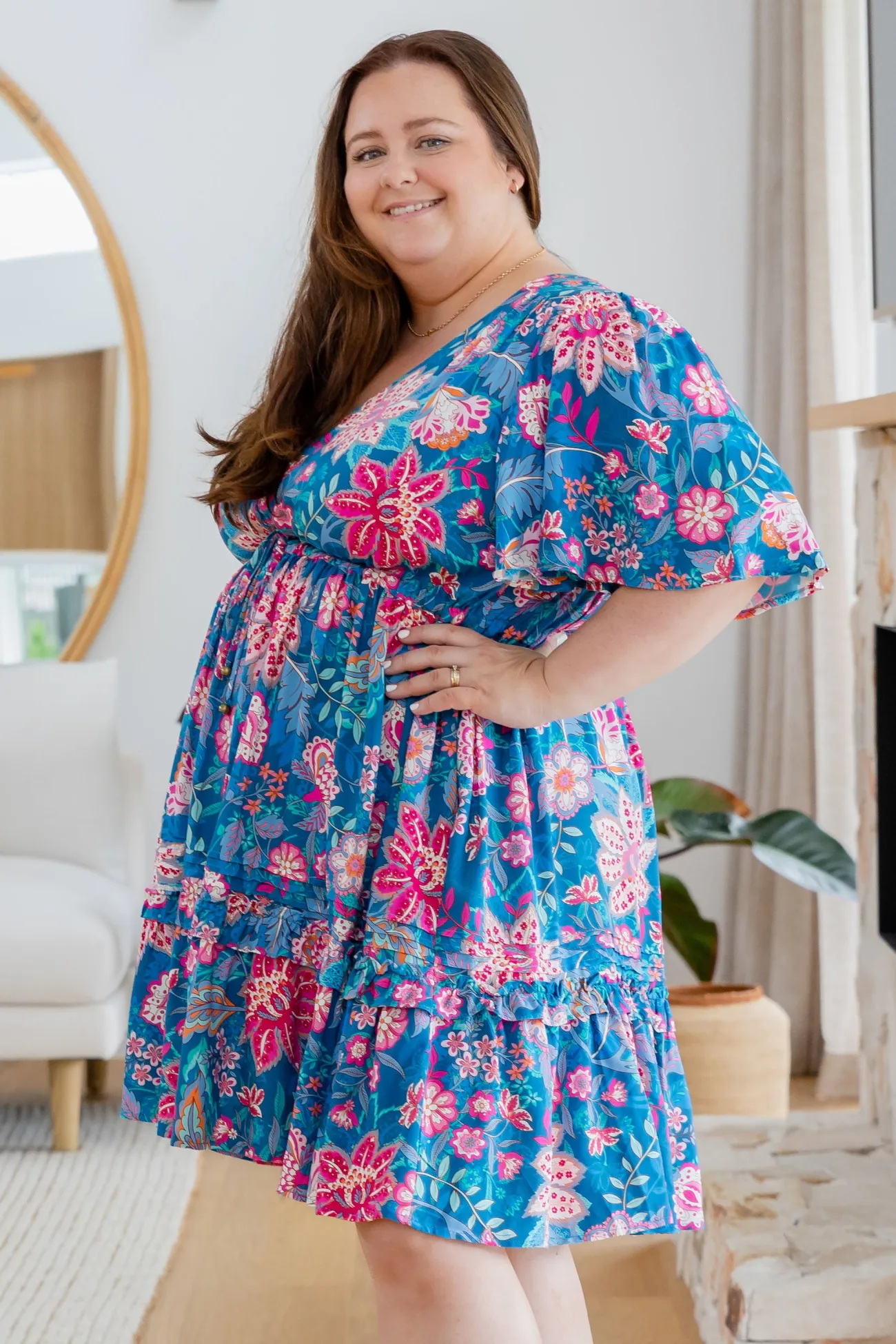 Proud Poppy Clothing Lisa Dress in Paisley Floral PaisleyFloral New