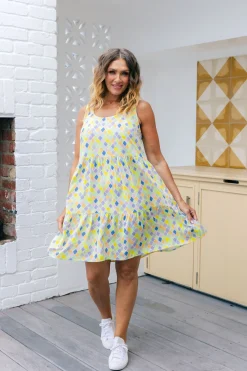 Proud Poppy Clothing Lover Dress in Diced New