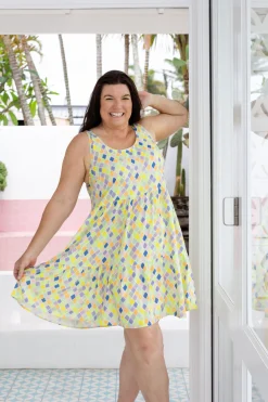 Proud Poppy Clothing Lover Dress in Diced New