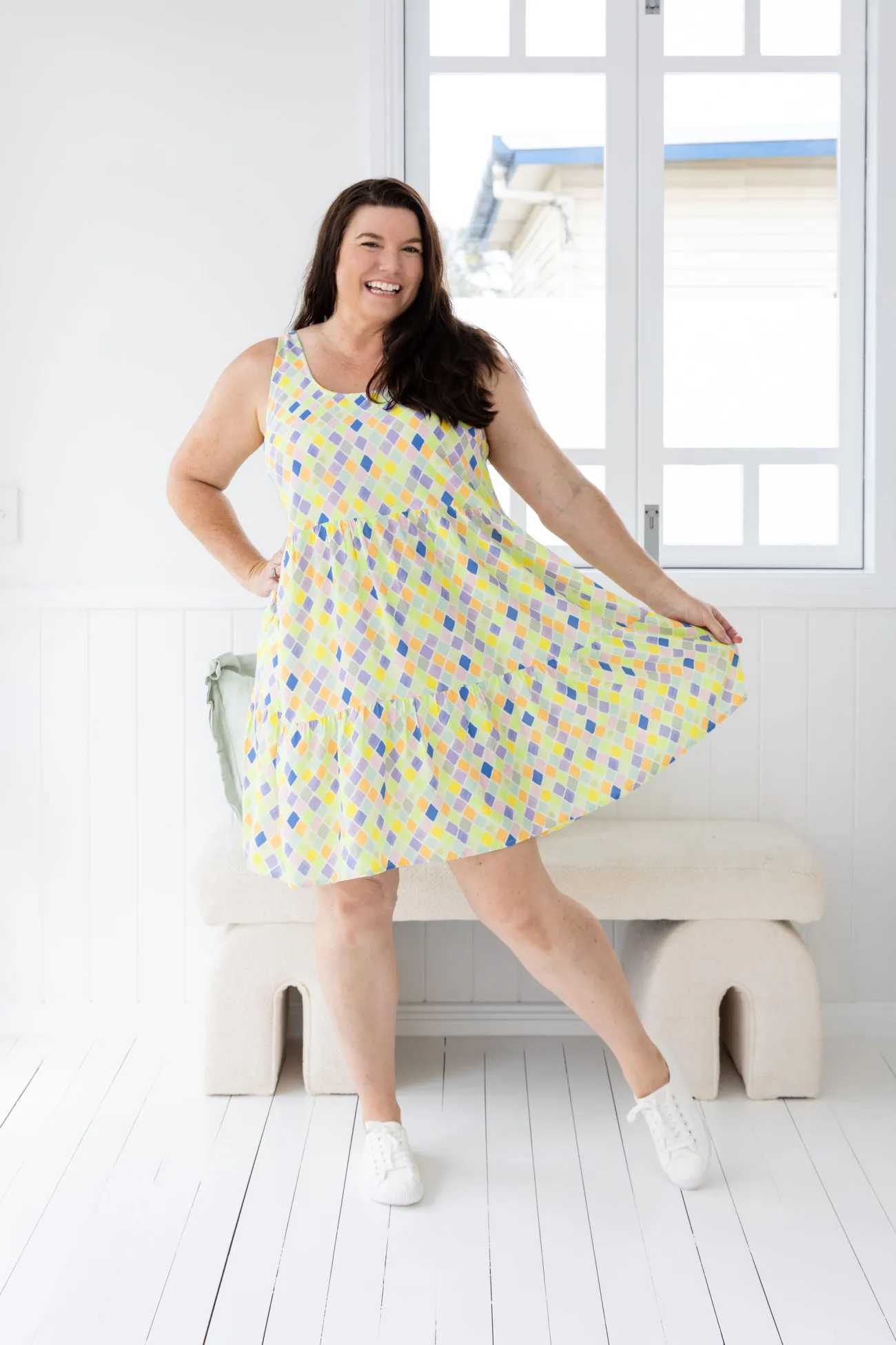 Proud Poppy Clothing Lover Dress in Diced New