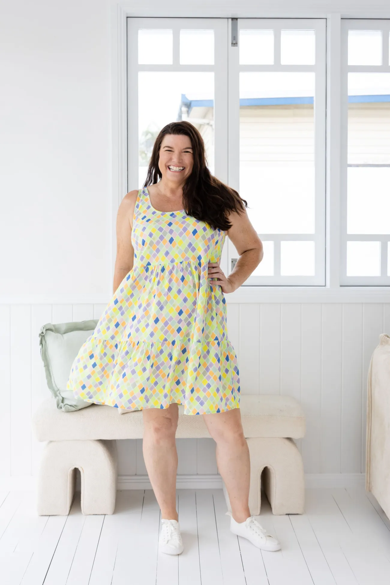 Proud Poppy Clothing Lover Dress in Diced New