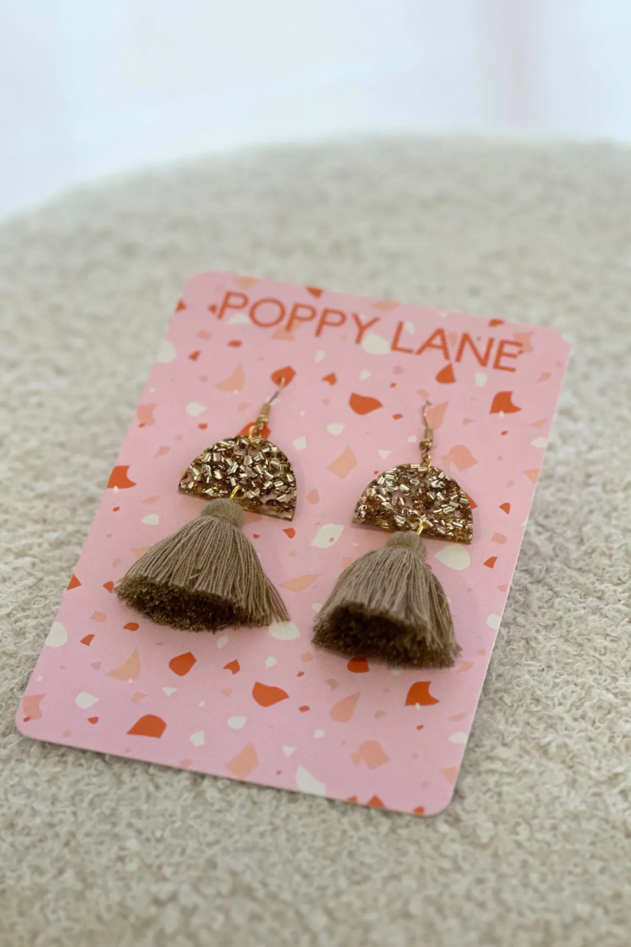Proud Poppy Clothing LuLu Drop Earrings in Sand Sale