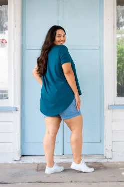Proud Poppy Clothing Macey Hi-Low T-Shirt in Teal Online