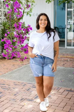 Proud Poppy Clothing Macey Hi-Low T-Shirt in White Best
