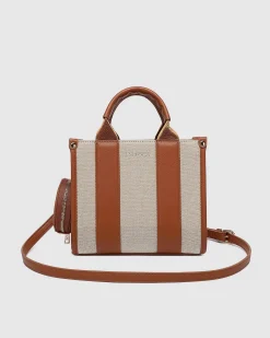 Proud Poppy Clothing Manhattan Mini Tote Bag in Natural Canvas Tan by Louenhide NaturalCanvasTanbyLouenhide Best