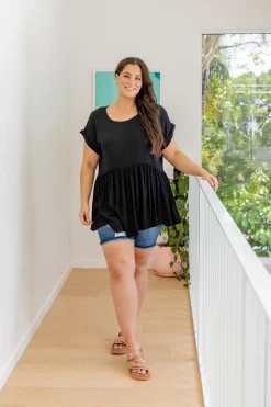 Proud Poppy Clothing Margot Top in Black Discount