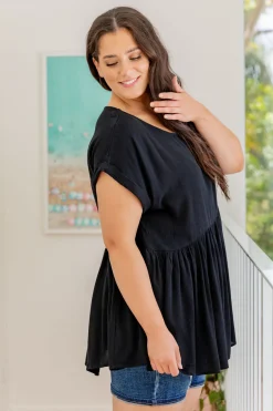 Proud Poppy Clothing Margot Top in Black Discount