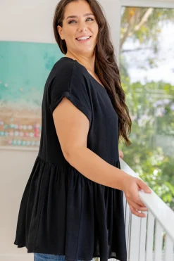 Proud Poppy Clothing Margot Top in Black Discount