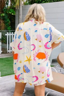 Proud Poppy Clothing Marlo Bamboo Blend Shirt in Crabby Patty CrabbyPatty Sale