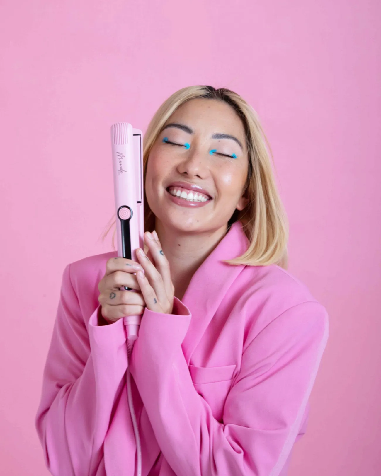 Proud Poppy Clothing Mermade Hair Straightener 28mm Pink Fashion