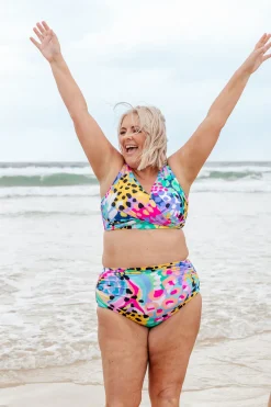 Proud Poppy Clothing Miami Bikini Pants in Kasey Swim by Kasey Rainbow Clearance
