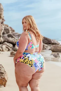 Proud Poppy Clothing Miami Bikini Pants in Kasey Swim by Kasey Rainbow Clearance