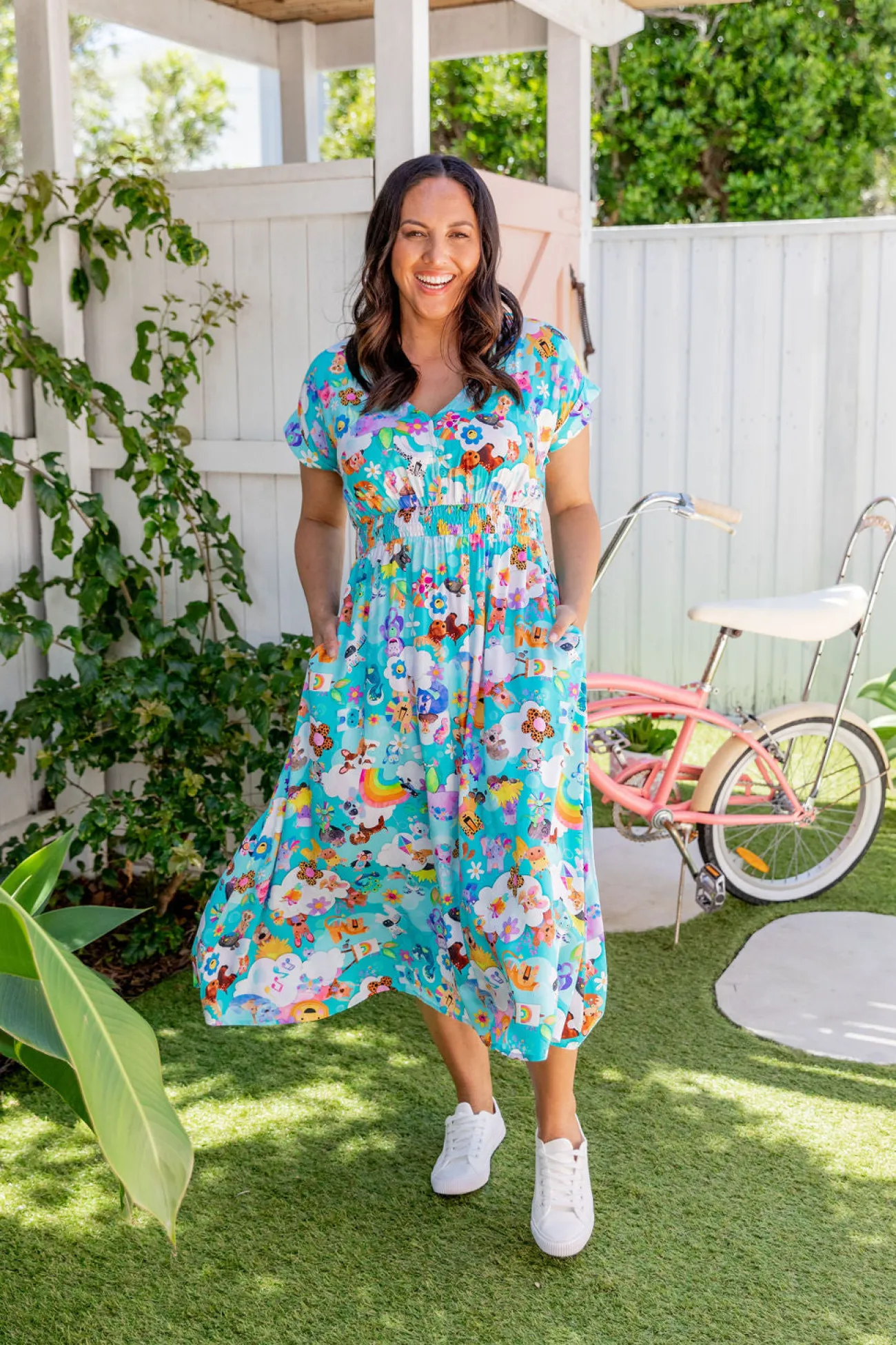 Proud Poppy Clothing Millie Dress in Kutopia by Kasey Rainbow KutopiabyKaseyRainbow Online