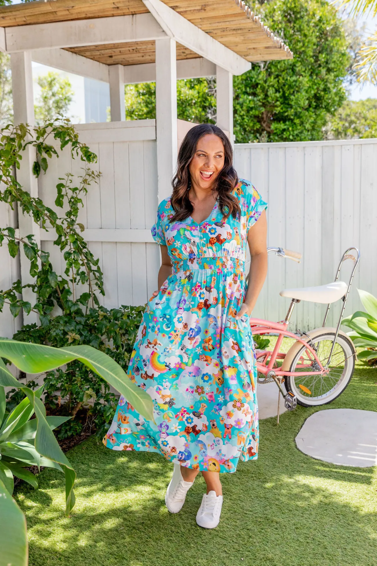 Proud Poppy Clothing Millie Dress in Kutopia by Kasey Rainbow KutopiabyKaseyRainbow Online
