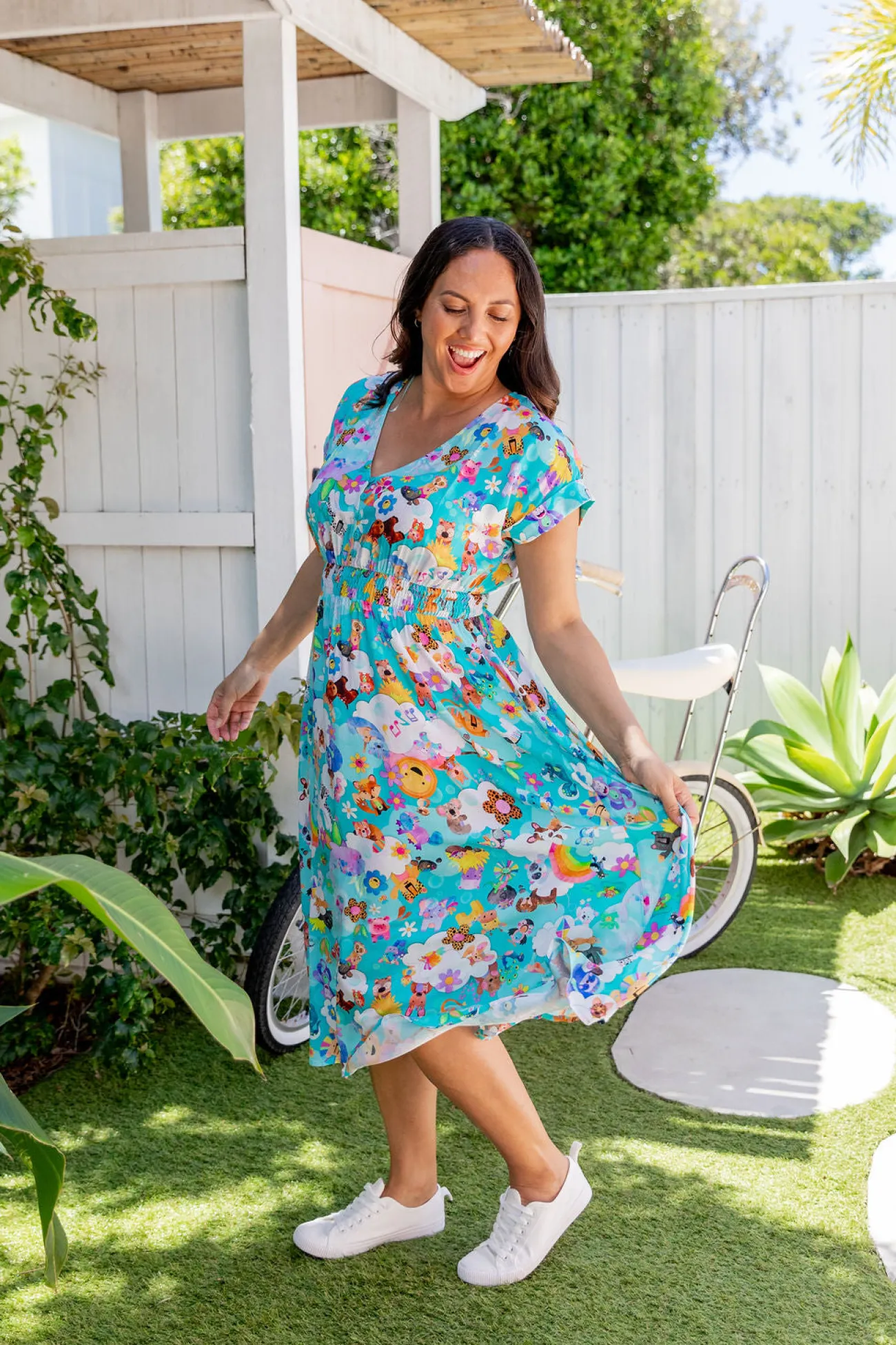 Proud Poppy Clothing Millie Dress in Kutopia by Kasey Rainbow KutopiabyKaseyRainbow Online