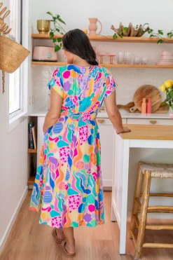 Proud Poppy Clothing Millie Dress in Peachy Keen by Kasey Rainbow Fashion