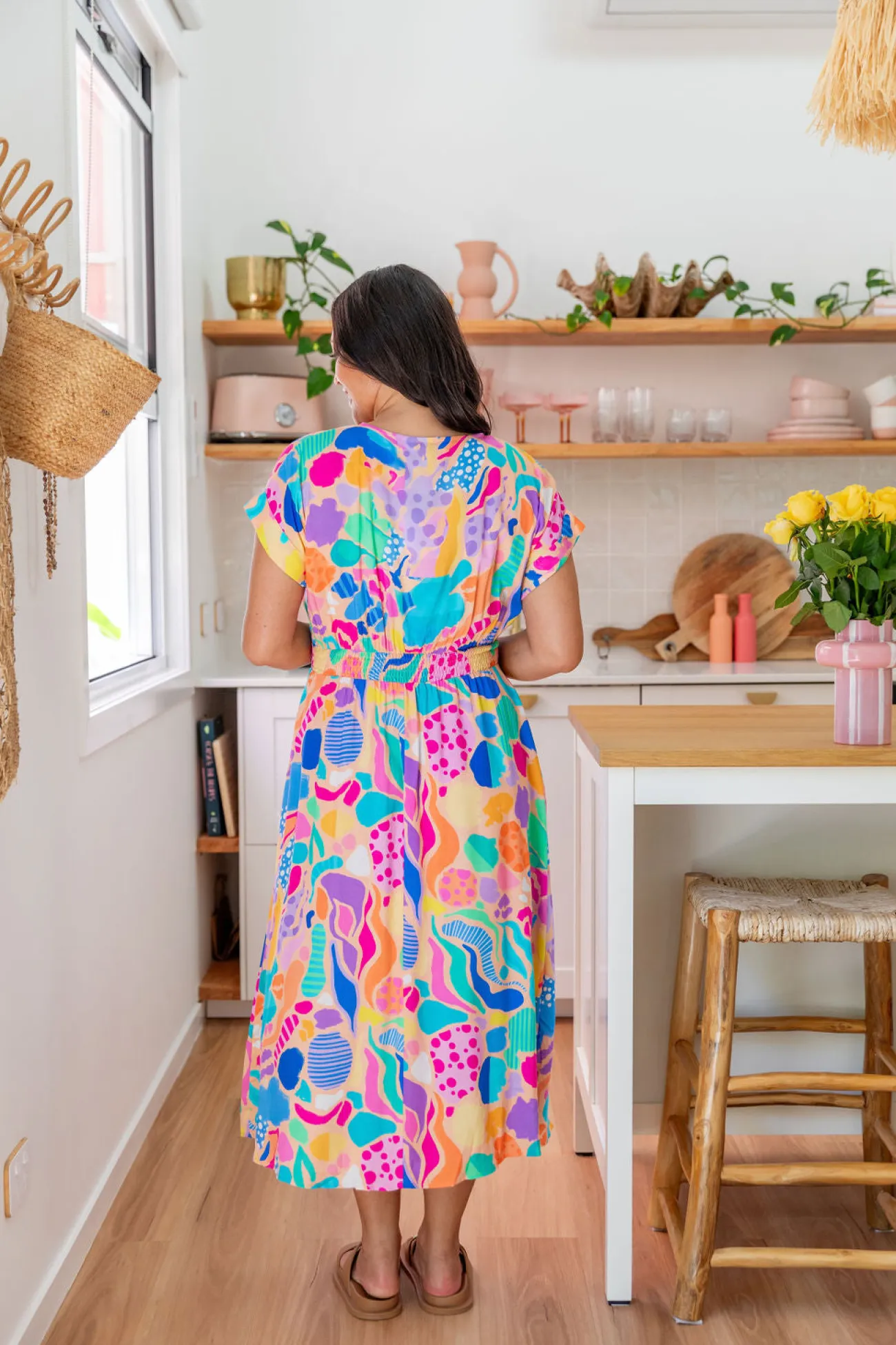 Proud Poppy Clothing Millie Dress in Peachy Keen by Kasey Rainbow Fashion