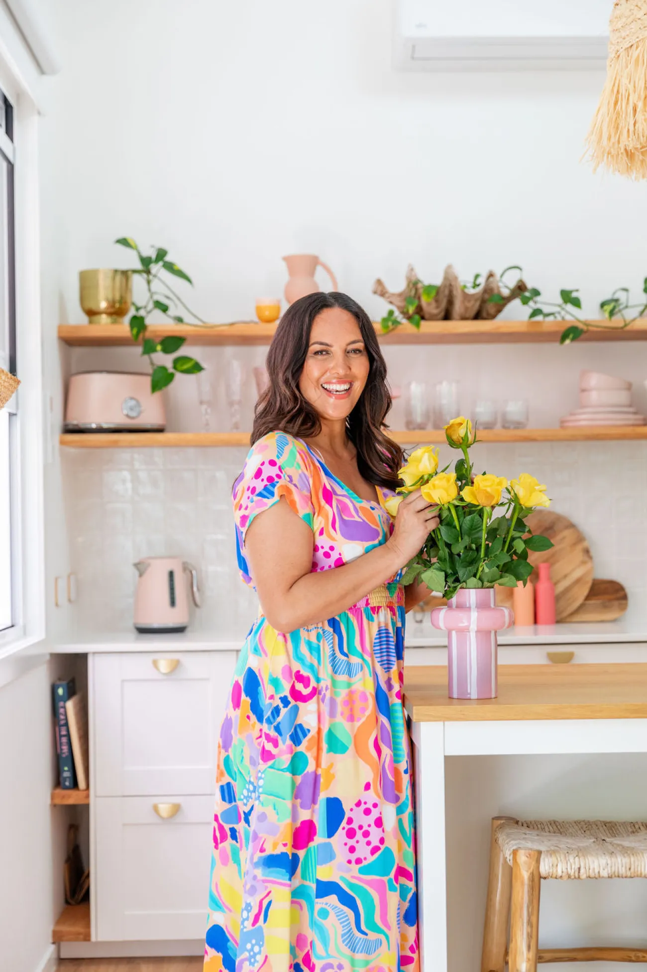 Proud Poppy Clothing Millie Dress in Peachy Keen by Kasey Rainbow Fashion