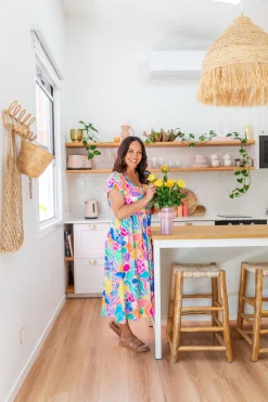Proud Poppy Clothing Millie Dress in Peachy Keen by Kasey Rainbow Fashion