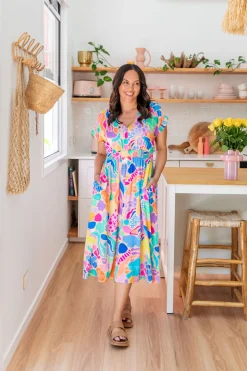 Proud Poppy Clothing Millie Dress in Peachy Keen by Kasey Rainbow Fashion