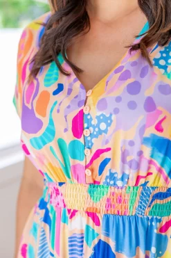 Proud Poppy Clothing Millie Dress in Peachy Keen by Kasey Rainbow Fashion