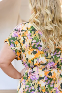 Proud Poppy Clothing Millie Linen Blend Midi Dress in Mirage Hot