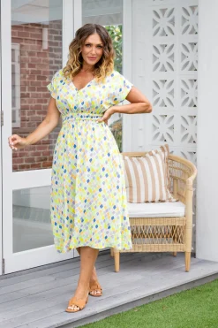 Proud Poppy Clothing Millie Midi Dress in Diced Fashion