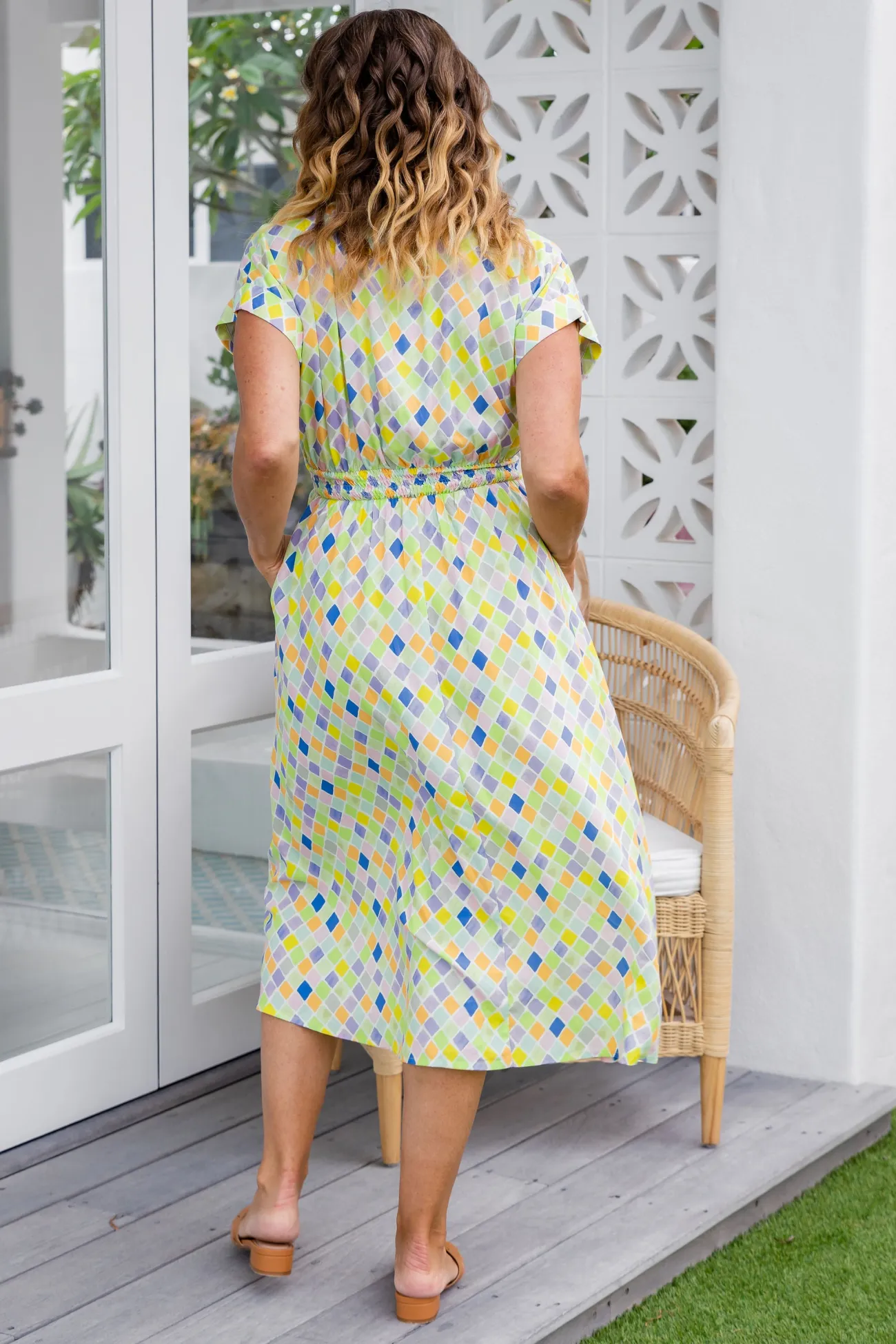 Proud Poppy Clothing Millie Midi Dress in Diced Fashion