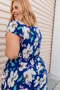 Proud Poppy Clothing Milly Navy Floral Maxi Dress Fashion